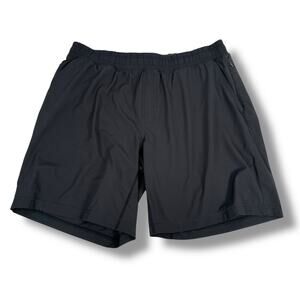 Rhone‎ Mako Lined Shorts Men’s XL Black 8.5" Inseam Drawstring Pockets Athletic